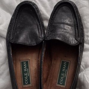 Vintage Black Cole Haan Leather Loafers 6.5B